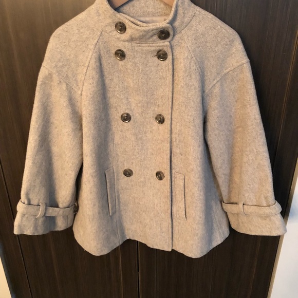 Gap Women’s Grey Medium Wool Coat - Picture 12 of 14